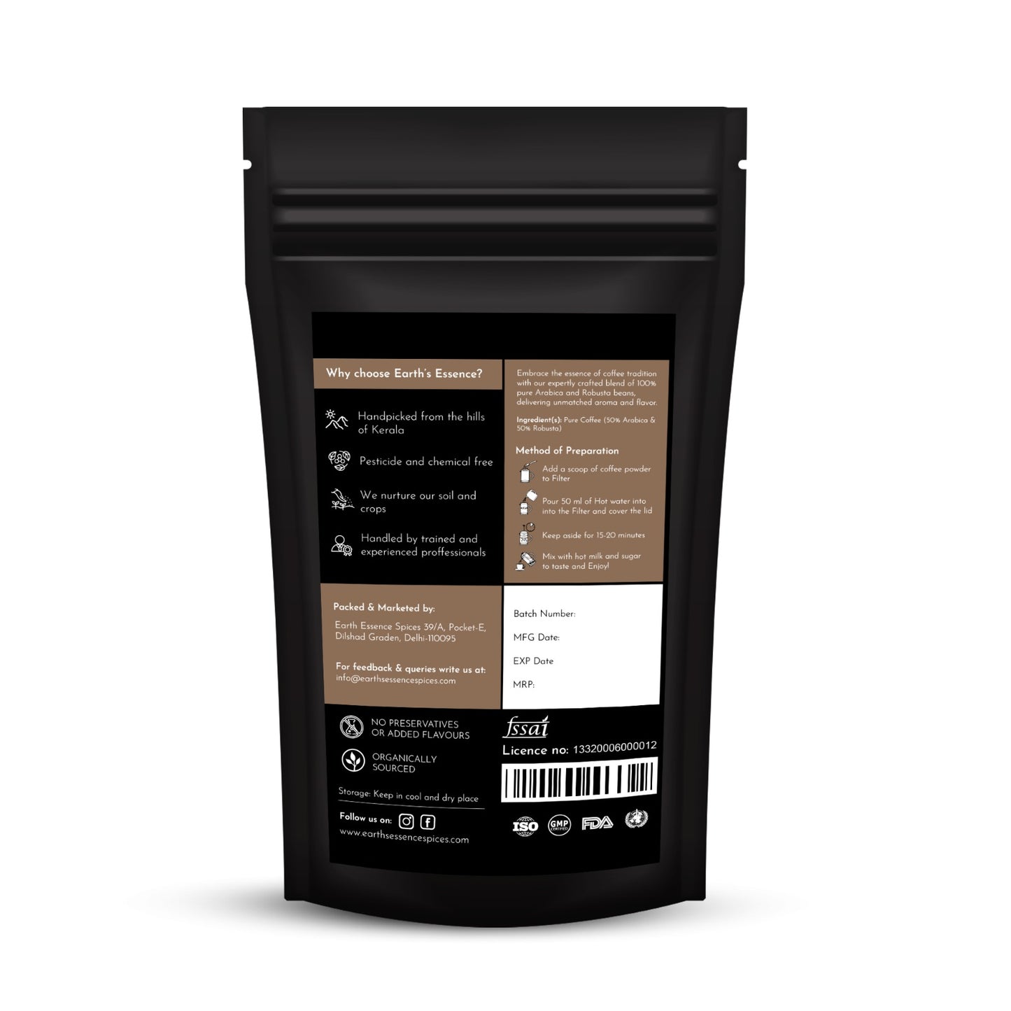 Premium Wayanadan Filter Coffee Powder – Organically Grown in Kerala's Western Ghats