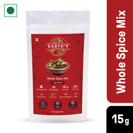 Earth's Essence Premium Whole Spice Mix (Pack of 6)- Organically Grown in Kerala's Western Ghats