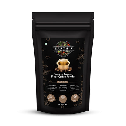 Earth's Essence Wayanadan Filter Coffee Powder – Organically Grown in Kerala's Western Ghats
