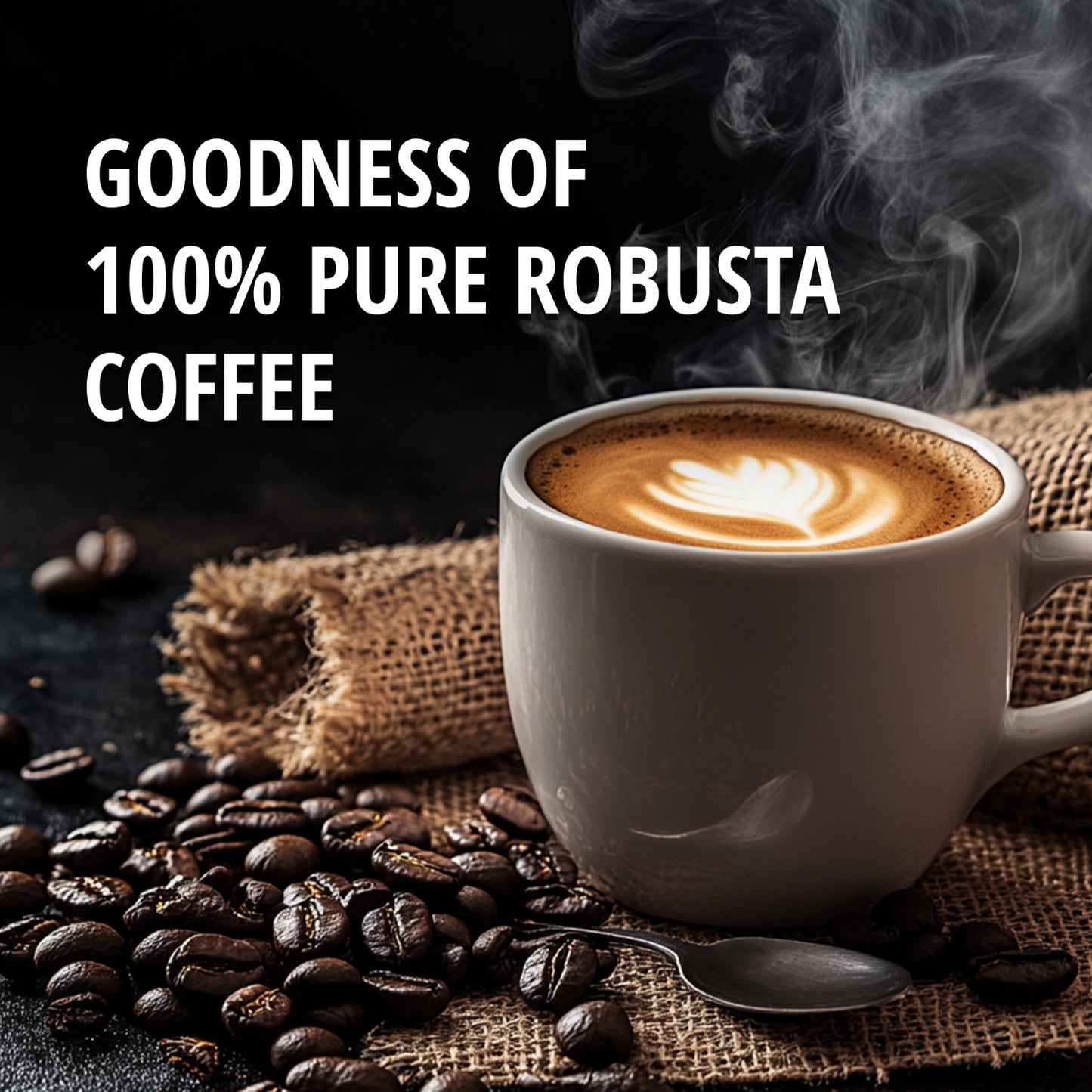 EARTH'S ESSENCE 100% Pure Robusta Coffee Powder | Organically Grown in Kerala's Western Ghats
